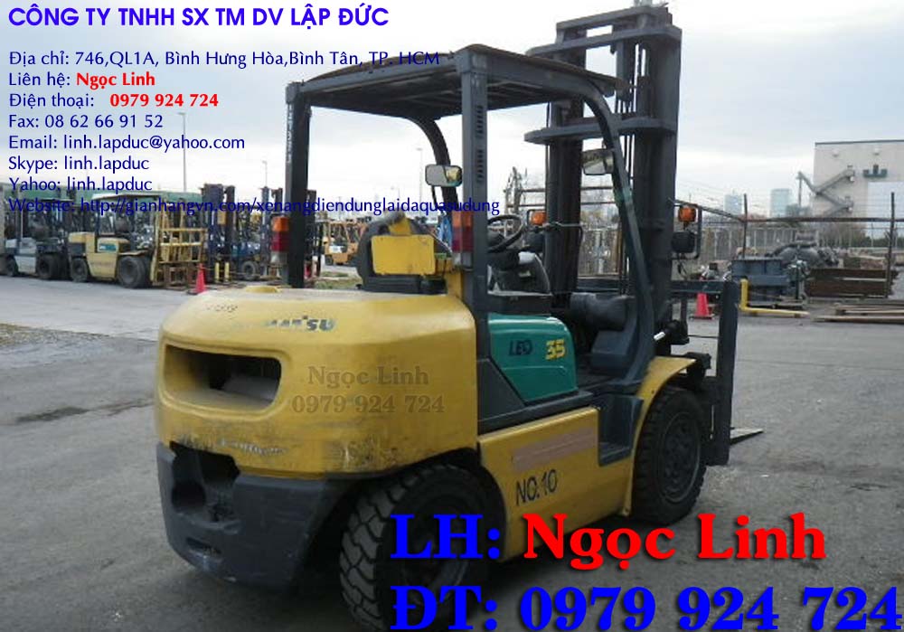 Xe nâng dầu Komatsu 3,5 tấn sản xuất năm 2005 giá cạnh tranh